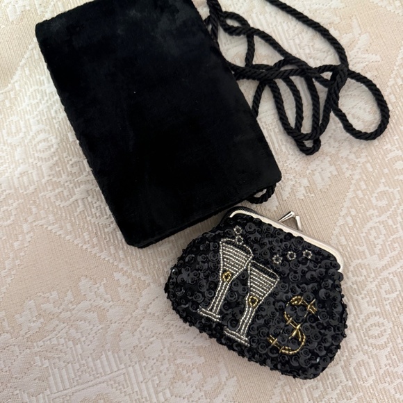 Stylish Evening bag & coin purse from Pier 1 in the 90s - Picture 4 of 4
